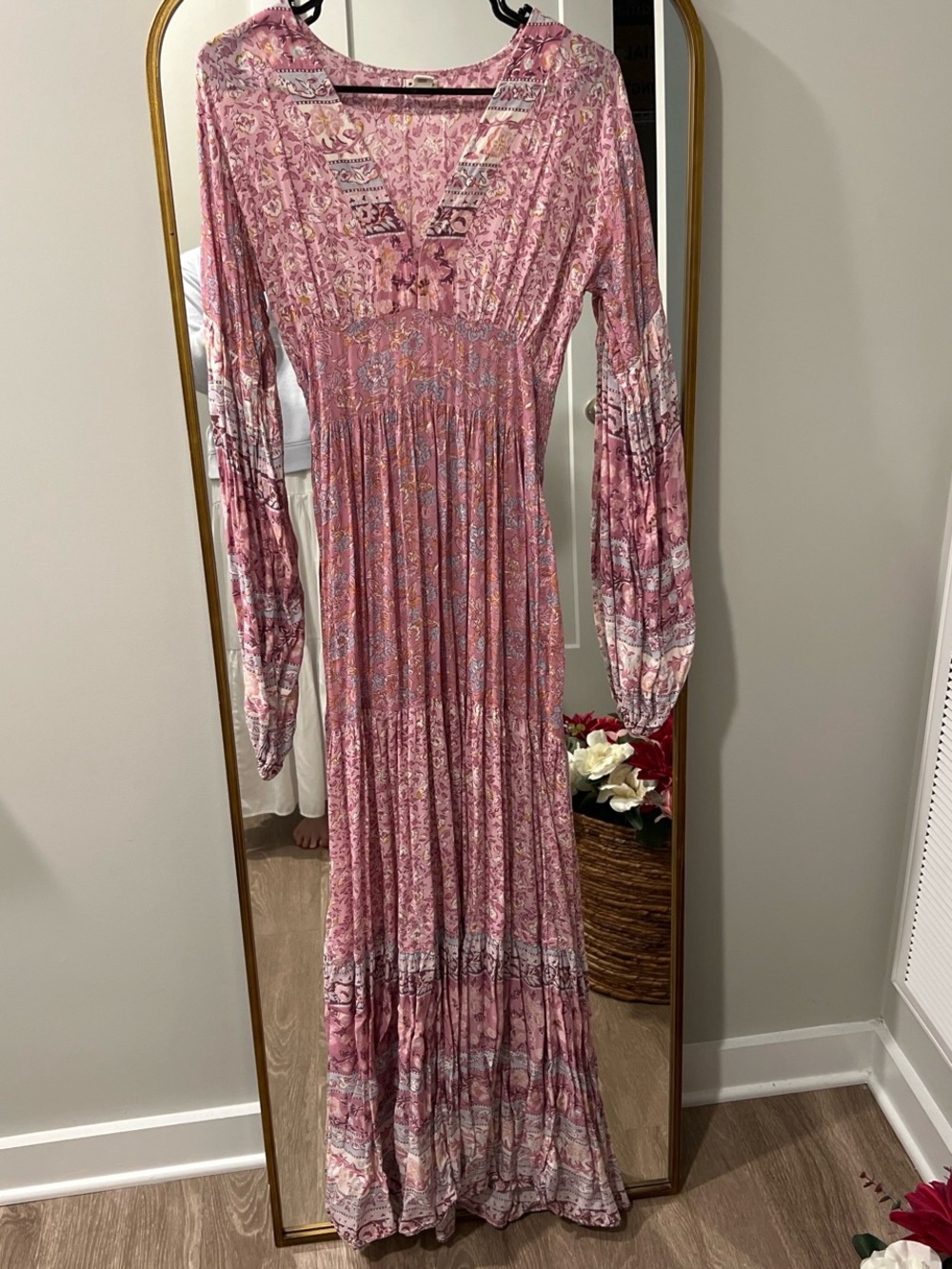 Billabong Rose-Pink Paisley Maxi Dress